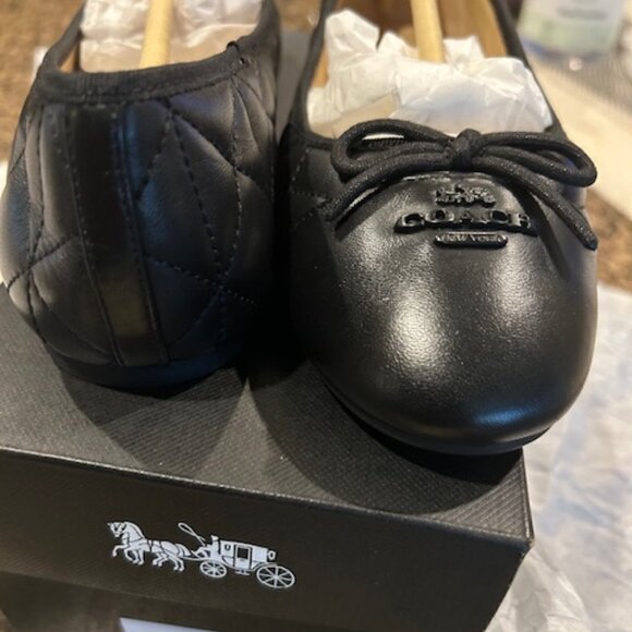 Coach Allyson Quilted Black Ballet - Picture 3 of 11